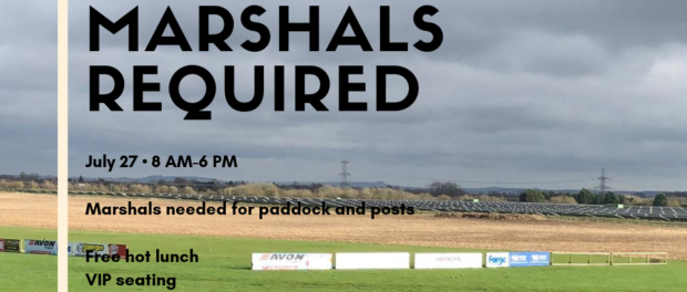 Marshals Required: Dick Mayo Sprint